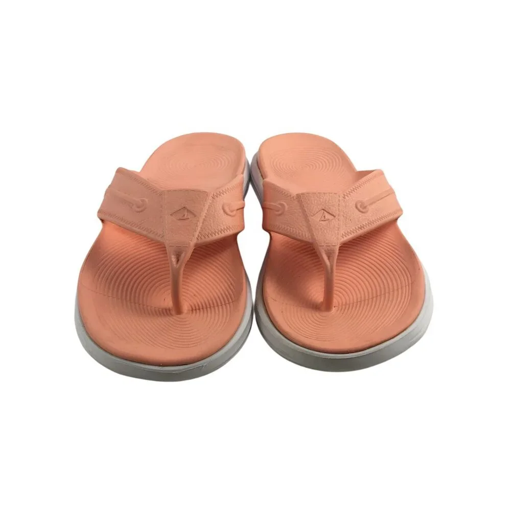 SPERRY TOP-SIDER PEACH WINDWARD FLOAT THONG SANDAL FLIP FLOPS WOMENS 9 - Picture 2 of 8